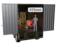 Transpalette électrique à batterie 2000kg, capacité de 2 tonnes, avec option de stockage à froid