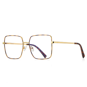 VisualMate Personnaliser Grande Monture <span class=keywords><strong>de</strong></span> <span class=keywords><strong>Lunettes</strong></span> Surdimensionnées <span class=keywords><strong>Lunettes</strong></span> Optiques Élégantes en Métal <span class=keywords><strong>de</strong></span> Haute Qualité <span class=keywords><strong>Lunettes</strong></span> <span class=keywords><strong>à</strong></span> <span class=keywords><strong>Prix</strong></span> Compétitif - Product Image 5