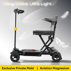 Scooter pliable en alliage de magnésium de 15 kg avec double batterie et charge magnétique, scooter pliable léger <span class=keywords><strong>pour</strong></span> les voyages - Product Image 3