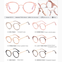 MS 82012 Lunettes pour femmes Nouvelle mode Meilleures ventes Dames Lunettes classiques à monture ronde Monture optique anti-lumière bleue