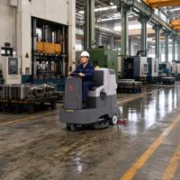Máquina Fregadora de Pisos Eléctrica CleanHorse X6 para Cines y Teatros, 4800m2/h, Fregadora y Secadora de Pisos Comercial