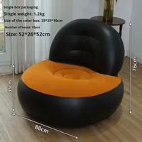 Fauteuil de salon gonflable pliable en PVC moderne, portable, avec dossier unique, en forme de L, marque Zhanxing, modèle
