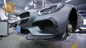 Kit carrosserie en fibre de carbone de style R, lèvre avant, jupes latérales, diffuseur pour <span class=keywords><strong>Mercedes</strong></span> Benz AMG GT <span class=keywords><strong>GTS</strong></span> - Product Image 4