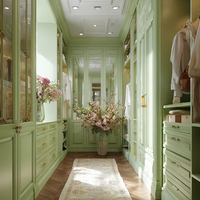 Dressing sur mesure de style européen, armoires sur mesure pour toute la maison, personnalisation de villa, meubles américains en bois massif, chambre à coucher, écologique