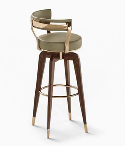 <span class=keywords><strong>Chaise</strong></span> de bar en <span class=keywords><strong>bois</strong></span> massif à dossier haut de style italien, luxe léger, pour salon moderne, <span class=keywords><strong>chaise</strong></span> industrielle - Product Image 1