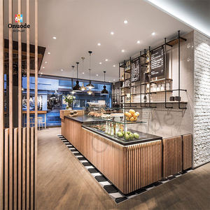 Diseño Interior Personalizado para Cafetería con Iluminación LED y Muebles de Exhibición Completos para Decoración de Cafeterías y Uso Comercial - Product Image 3