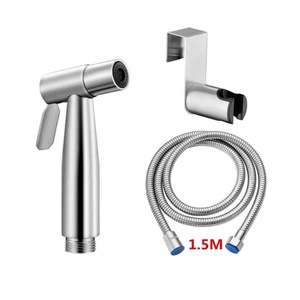 Stainless Steel Personal Hygiene Pet Bathing <b>Spray</b> Gun with 3 Way Valve Bathroom Washing <b>Set</b> Handheld Bidet Toilet Sprayer Kit - Product Image 1