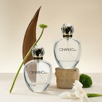 Flacons de parfum en verre poli de 100 ml, élégants et personnalisés pour femmes, avec boîte
