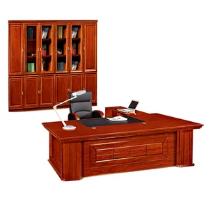 A-21 Wood Veneer L Shaped Office Table Executive CEO Office Desk Of Best Office Furniture Manufacturers