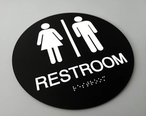 Luxury ADA Braille <strong>Sign</strong> Custom Hotel Office Building Restroom <strong>Plaques</strong> with Tactile Letters <strong>and</strong> Neon Light for Companies/Car - Product Image 2