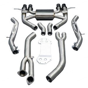 2.99-3.5" Mid Catback Valvetronic M3 Exhaust Pipes for BMW M4 M3 G80 G82 S58B30A 3.0T 2021-2024 with Rear Exhaust Muffler Tips - Product Image 1