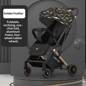Nouvelle poussette bébé modèle 301 à vue haute, pliable, ultra-légère, portable, capacité de charge 15 kg, avec positions assise et inclinée - Product Image 6