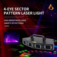 Projecteur laser LED RVB quatre yeux pleine couleur pour fête, scène et discothèque