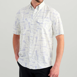 Camisas de pesca personalizadas de alta calidad Upf50 + rendimiento UV que absorbe la humedad de manga larga transpirable impermeable de talla grande - Product Image 3