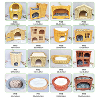 Panier pour bébé en osier couleur bois clair de haute qualité, style ange, lits et accessoires pour animaux de compagnie