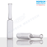 Ampoule en verre transparent de qualité pharmaceutique HOPECK, flacon à col facile à casser, sérigraphie, emballage de sérum injectable, stockage, échantillonnage