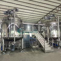 Cuve de mélange sous vide en acier inoxydable de 5000 L utilisée dans les machines à fabriquer du savon liquide, de la mayonnaise et les lignes de production de crème