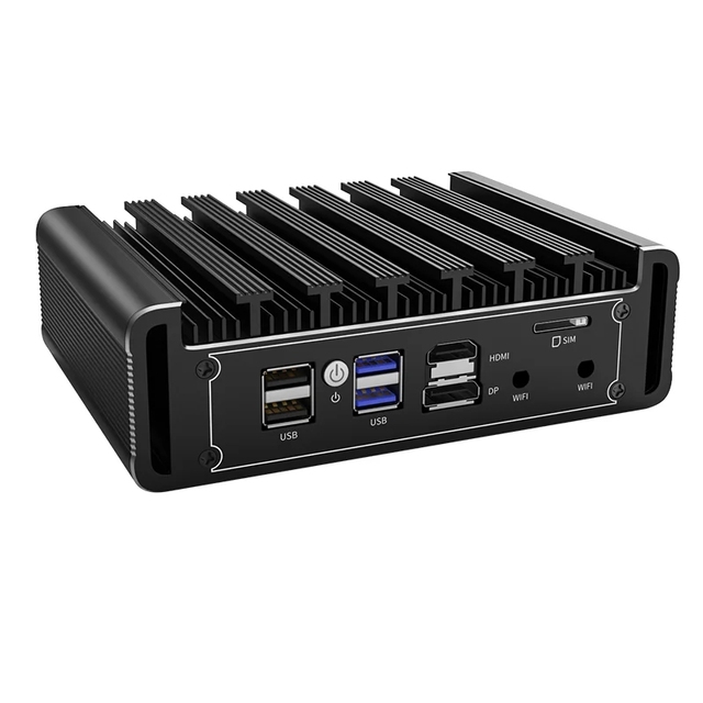 In-tel N100/150 Firewall Appliance 4x 2.5G LAN I226-V Fanless Mini PC N5105 N6210 NVMe DDR5 Mini Computer PfSense Industrial