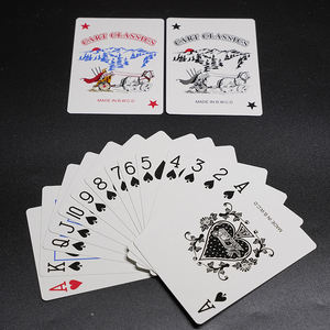 การคุ้มครองคุณภาพกระดาษเล่นไพ่ความบันเทิงโป๊กเกอร์เล่นไพ่ที่กําหนดเอง - Product Image 2