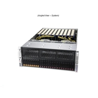 Serveur GPU en rack 4U SYS-420GP-TNR, double socket, 10 GPU, 24 baies, pour l'IA, l'apprentissage profond, le calcul haute performance (HPC), le rendu VDI