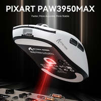 Mouse Gaming Nirkabel Bluetooth Attack Shark R6 Tri-Mode Ultralight PAW3950 MAX Isi Ulang Daya, Laris Terjual