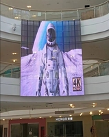 Écran mené flexible transparent de film de fenêtre en verre de signe de rideau d'intérieur P3.9-7.8 mince superbe pour la publicité de magasin