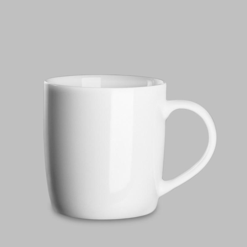 ถ้วยสีขาวนู้ดเงางาม