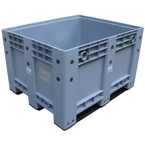 Pallet Containers 1000kg Plastic Bulk Containers Collapsible Plastic Pallet Containers