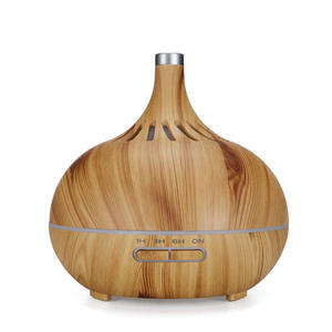 Tuya Wood Grain Aroma Diffuser 400Ml Wifi <b>Humidifier</b> With Led Light Home And Commercial Use - Product Image 3