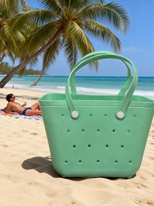 Bolsos <span class=keywords><strong>de</strong></span> Diseño Personalizados para Mujer, Bolsos <span class=keywords><strong>de</strong></span> Playa <span class=keywords><strong>de</strong></span> EVA Grandes, Elegantes, Impermeables, con Cadenas <span class=keywords><strong>de</strong></span> Perlas, para Verano y Otoño - Product Image 6