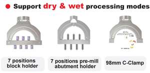 Fresatrice dentale ad alta precisione laboratorio 5 assi Zirconia CAD/CAM sistema per uso umido e secco - Product Image 4