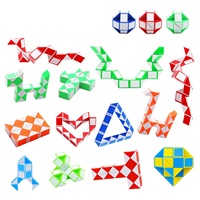 Jouet anti-stress Snake Cube Twist, puzzle pliable, 24 blocs, règle magique, cadeaux et artisanat, jouets promotionnels