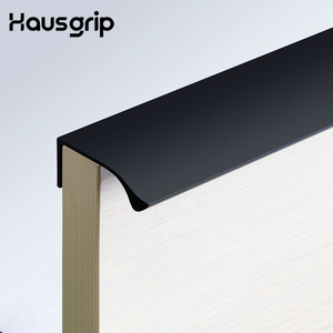 Poignées de meuble en profilé aluminium en forme de L Hausgrip, quincaillerie de meuble, poignées noires mates et dorées, fournisseur B2B en gros - Product Image 5