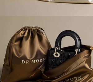 Pochette à maquillage en coton de haute qualité avec cordon de serrage, sac anti-poussière en satin, logo personnalisé pour les produits de soin de la peau, cosmétiques, stockage en mousseline, vêtements - Product Image 4