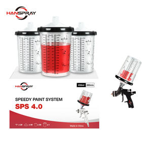 Fabricant 400Cc Pistolet Mélange Réservoir Pistolet Pot 1.3Mm/2.0Mm Buse Gravité Aérographe Tasse Pour <span class=keywords><strong>Peinture</strong></span> De Voiture - Product Image 4