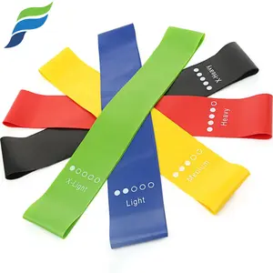 YETFUL Venta al por mayor Fitness Ejercicio Elástico Estiramiento Logotipo personalizado Yoga 10LBS Bandas de resistencia de goma