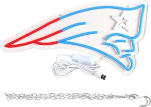 Letrero de Neón de Fútbol, Luz LED de Neón para Decoración de Pared, Logotipo de Equipo de Fútbol Atenuable para Cuarto de Hombre, Garaje, Bar, Fiesta - Product Image 3