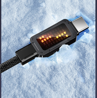 Mecha Marquee kabel Data pengisian daya Super cepat, kabel USB Tipe C PD untuk iPhone iPad Notebook Macbook 100W