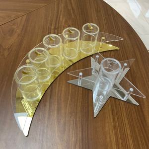 Bandeja de Servicio Acrílica Transparente Personalizada con Diseño de Luna y Estrella, Ecológica y de Estilo Moderno para Ramadán, con Color Personalizado - Product Image 5