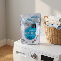 Sachet Doypack Personnalisé avec Impression Gravure pour Détergent Liquide, Savons, et Produits Vaisselle – Emballage avec Bec Verseur