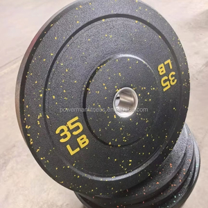 Plaques de pare-chocs Hi-Temp robustes Plaques de poids en caoutchouc recyclé pour <span class=keywords><strong>CrossFit</strong></span> - Product Image 1