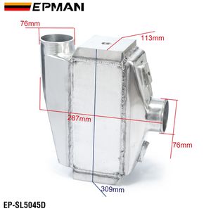 EPMAN evrensel alüminyum ön montaj su-hava Intercooler 12 "x12" X4.5 "Bar ve plaka EP-SL5045D - Product Image 2