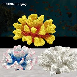 Ensemble d'ornements d'aquarium de simulation de fond marin en plastique faux poisson de corail et réservoir d'eau de mer paysage ornements de corail mort dur - Product Image 3