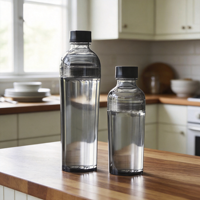 Bouteille d'eau Longstar 500 ml en PC sans BPA avec infuseur à thé, anti-fuite, écologique, réutilisable pour les voyages et la salle de sport, compatible eau bouillante