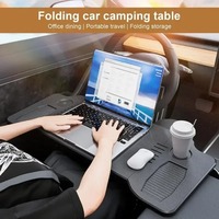 Table de travail pliable pour ordinateur portable Keynew, support de plateau ABS amélioré, compatible Tesla Model 3/Y, pour volant, repas et travail en déplacement