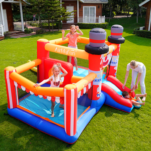 Airmyfun xiếc phim hoạt hình trẻ em vui bên chơi trò chơi nhảy lâu đài cho trẻ em trượt nhà bị trả lại Bouncer Inflatable nhảy lâu đài - Product Image 2