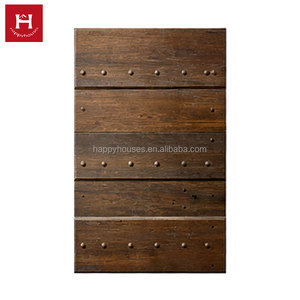 Collection de portes de cuisine rustiques en bois massif Happy Houses, style ferme, rivetées/lamelles/à croisillons, pour projets de portes de grange - Product Image 1