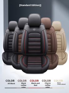 غطاء مقعد سيارة فاخر ثلاثي الأبعاد جلد عالمي مقاوم للماء ومقاوم للاهتراء لـ 5 مقاعد للبيع بالجملة - Product Image 6