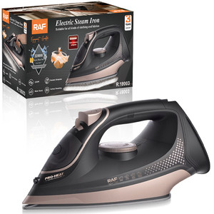 Fer à <span class=keywords><strong>vapeur</strong></span> électrique RAF R.18003 2200W 380ML avec semelle en céramique nano, fonction <span class=keywords><strong>vapeur</strong></span> pulsée, <span class=keywords><strong>vapeur</strong></span> verticale et pulvérisation d'eau - Product Image 1