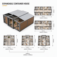 Maisons préfabriquées extensibles, cabines modulaires extensibles, adaptées aux installations d'hébergement dans les stations touristiques
